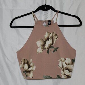 Floral Print Halter Top and Skirt Set